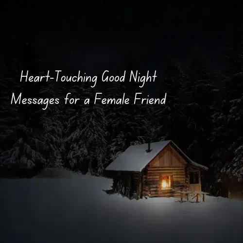 Heart-Touching Good Night Messages for a Female Friend