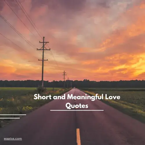 Short and Meaningful Love Quotes